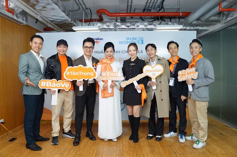 Many artists and celebreties join hands to call for an end to violence against women and children. 