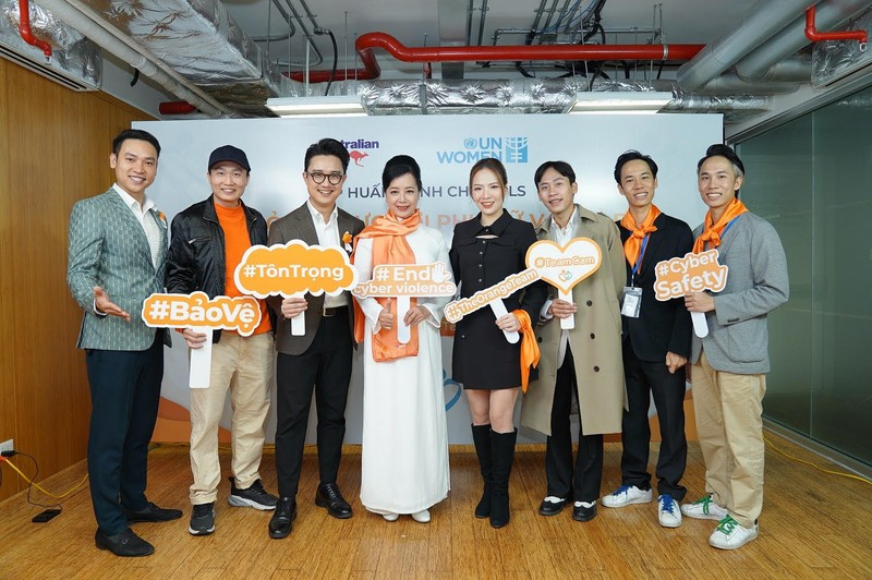 Many artists and celebreties join hands to call for an end to violence against women and children. 