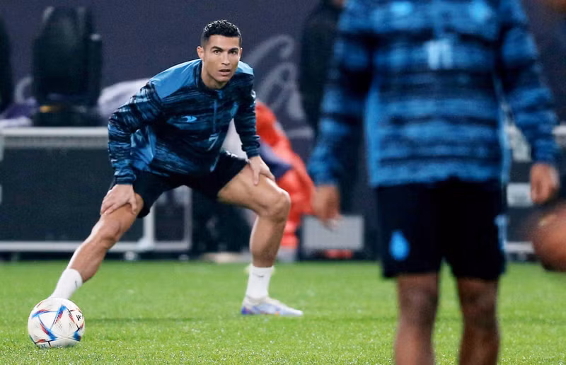 Cristiano Ronaldo during training - Mrsool Park, Riyadh, Saudi Arabia - January 3, 2023. (Photo: Reuters)