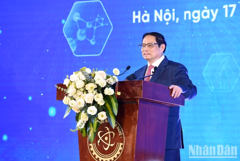 PM Pham Minh Chinh speaks at the event. (Photo: NDO)