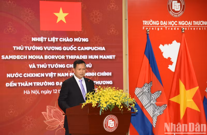 Cambodian Prime Minister Hun Manet affirmed the importance of the cooperation in education, human resource training, and people-to-people exchanges in the two countries’ relations.