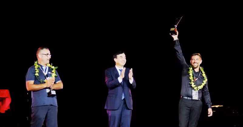 France receives the championship trophy and the second prize went to Italy.