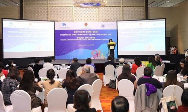 At the policy dialogue (Photo: VNA)