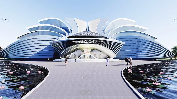 The Virtual Art Exhibition Space of the Vietnam Museum of Fine Arts.