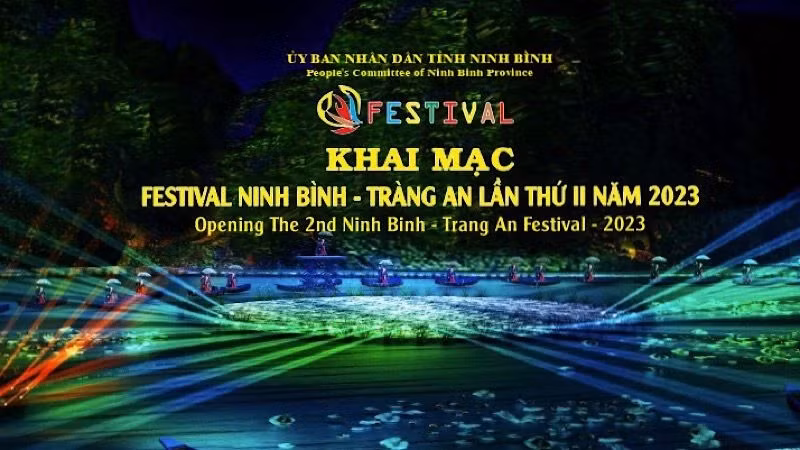 At the opening ceremony for the second Ninh Binh – Trang An Festival. (Photo: Ninh Binh Provincial Department of Culture and Sports)