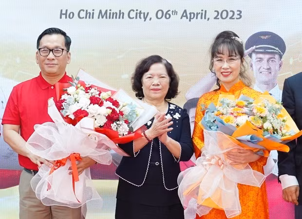 Vietjet announces the appointment of its senior leaders at a ceremony in Ho Chi Minh City on April 6. (Photo: Vietjet)