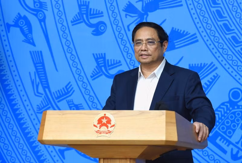 Prime Minister Pham Minh Chinh speaks at the meeting. (Photo: NDO)