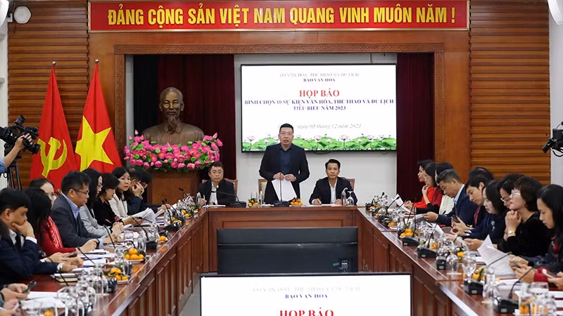 At the press conference on the voting.