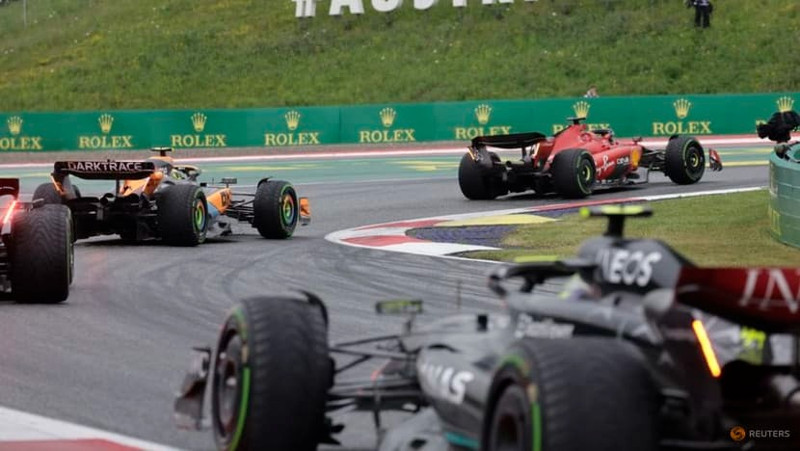 Formula One F1 - Austrian Grand Prix - Red Bull Ring, Spielberg, Austria - July 1, 2023 Ferrari's Charles Leclerc and McLaren's Lando Norris in action during the sprint race. (Photo: Reuters)