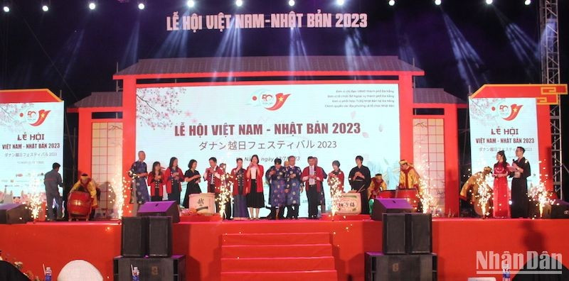 At the opening ceremony for the 2023 Vietnam – Japan Festival in Da Nang City. (Photo: Anh Dao)