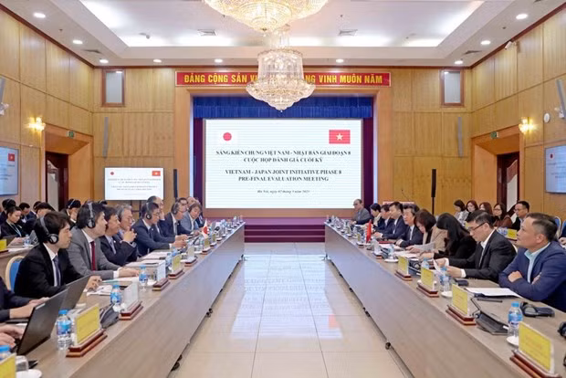 At the pre-final evaluation meeting for the VJJI Phase VIII (Photo: VNA)