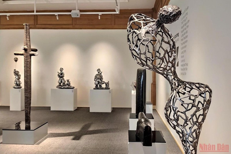 At the Sculpture Exhibition Space 2022. (Photo: Minh Duy)