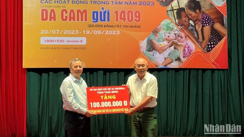 The Thai Binh Provincial Association of AO/Dioxin Victims supports the Vietnam AO/Dioxin Victims Fund. 