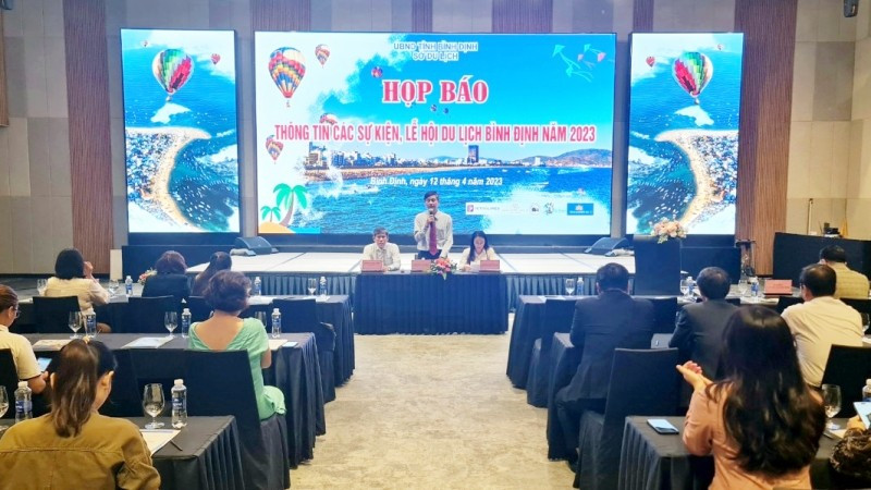 At the press conference (Photo: NDO)