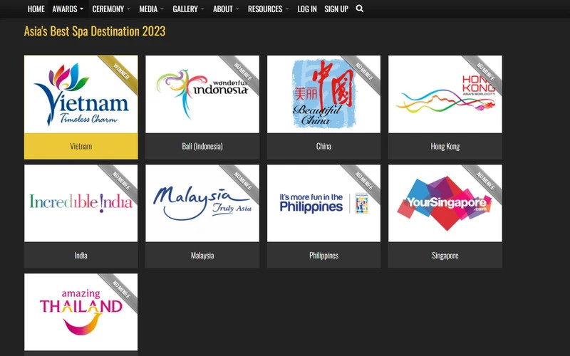 Vietnam is Asia’s Best Spa Destination 2023. (Screenshot)