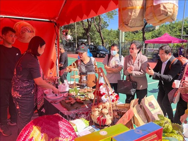 A Vietnamese stall at Hong Kong Food Fiesta (Photo: VNA)