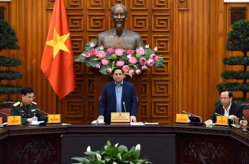 Prime Minister Pham Minh Chinh speaks at the event (Photo: NDO)