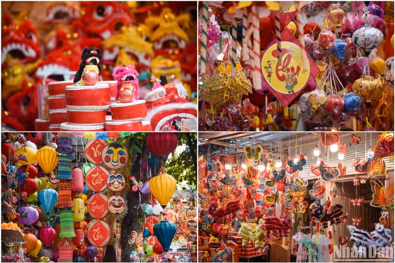 The Mid-Autumn Festival toys on Hang Ma Street have diverse, unique, and eye-catching designs.