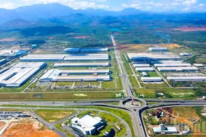 An overview of the Thaco Chu Lai Industrial Park in Nui Thanh Commune, Da Nang City.