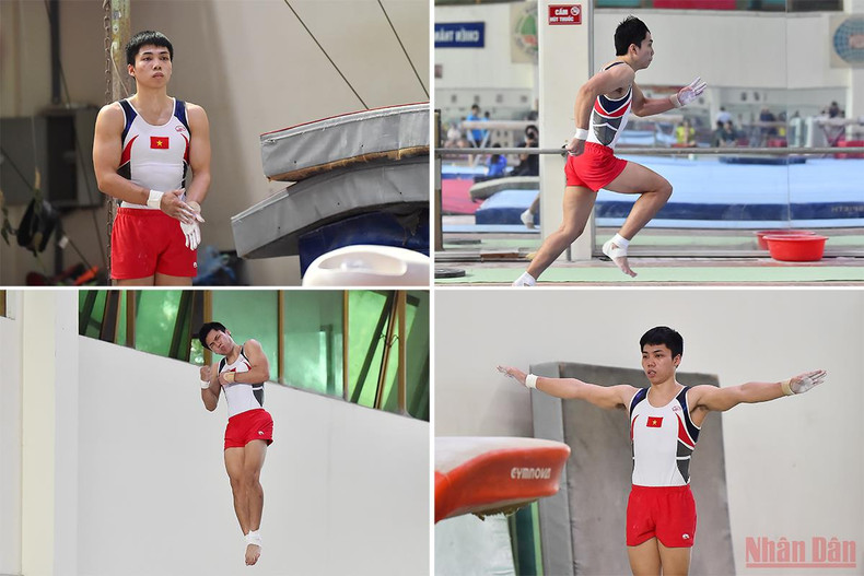 Gymnastics train hard towards SEA Games 31 ảnh 6 Gymnastics train hard towards SEA Games 31 ảnh 6