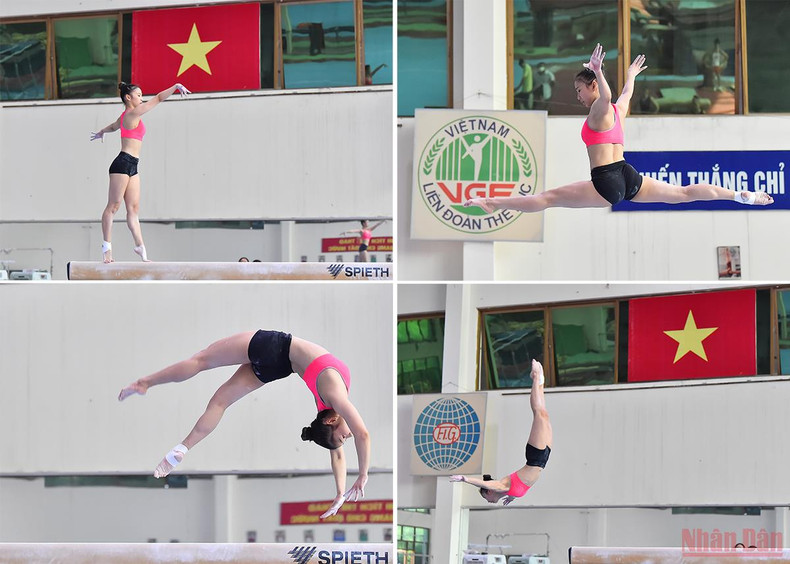 Gymnastics train hard towards SEA Games 31 ảnh 4 Gymnastics train hard towards SEA Games 31 ảnh 4