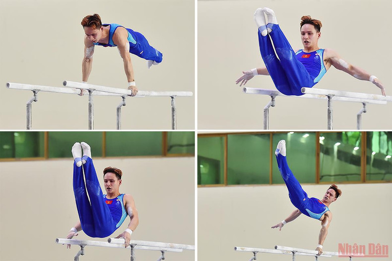 Gymnastics train hard towards SEA Games 31 ảnh 7 Gymnastics train hard towards SEA Games 31 ảnh 7