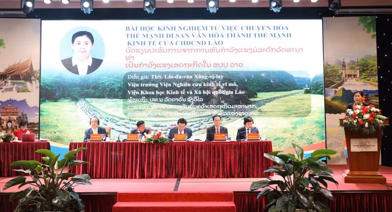A seminar in Ninh Binh brings together Vietnamese and Lao experts to share experience and strategies on developing heritage-based economies. (Photo: VNA) 