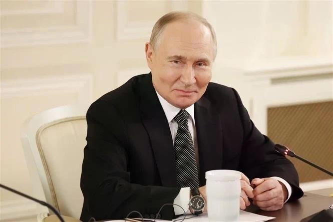 Russian President Vladimir Putin at the meeting. (Photo: VNA) 
