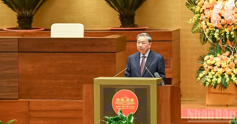 On April 7, the National Assembly adopted a resolution electing To Lam, General Secretary of the Central Committee of the Communist Party of Viet Nam, as President of the Socialist Republic of Viet Nam for the 2026–2031 term. (Photo: Linh Nguyen)