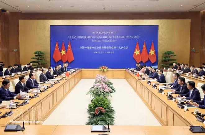 At the 17th meeting of the Viet Nam – China Steering Committee for Bilateral Cooperation on March 17, 2026. (Photo: VNA)