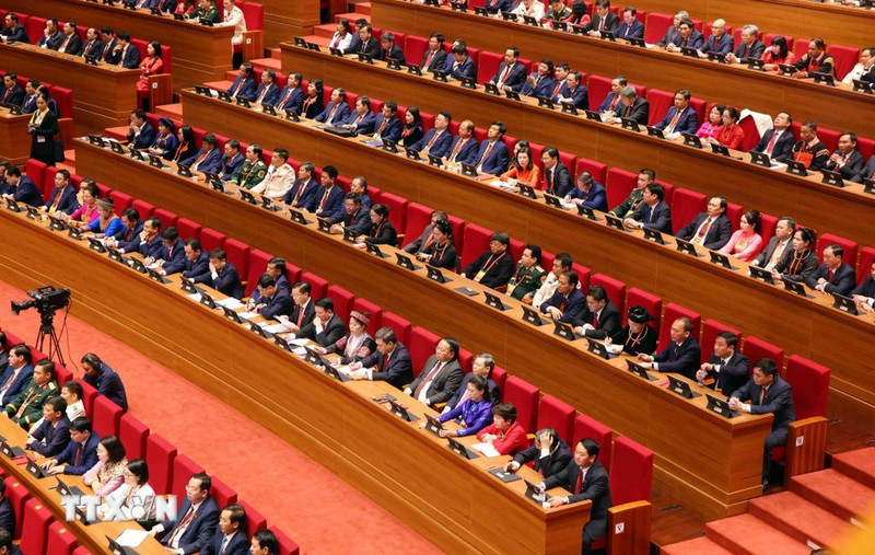 Delegates at the opening ceremony of the 14th National Congress of the Communist Party of Viet Nam (CPV) in Ha Noi on January 20 (Photo: VNA)