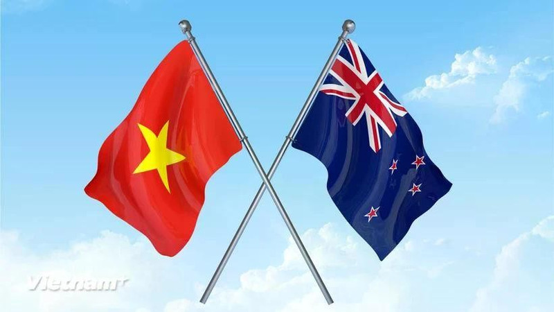 The flags of Viet Nam and New Zealand (Photo: VNA) 