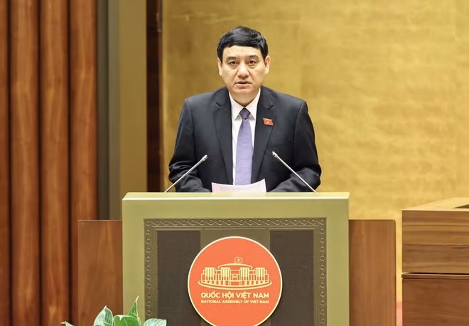 Chairman of the NA Committee on Culture and Social Affairs Nguyen Dac Vinh speaks at the event (Photo: VNA)