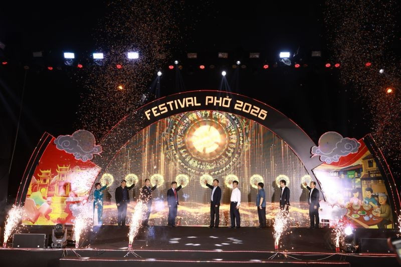 At the opening ceremony of the 2026 Pho Festival.