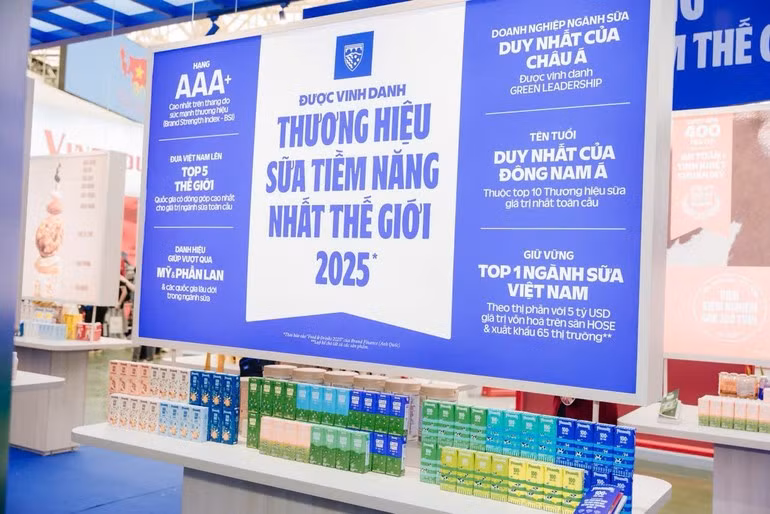 Vinamilk’s exhibition space. (Photo: Vi Nam)