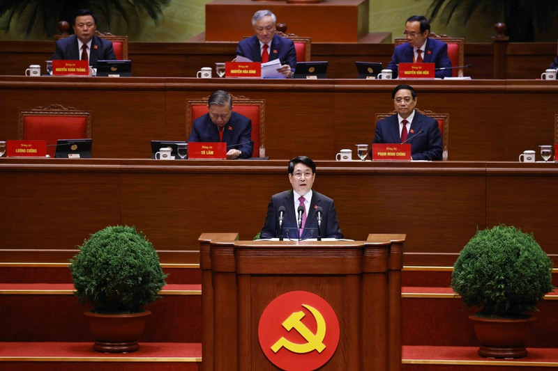 Politburo member and State President Luong Cuong delivers the opening remarks of the 14th National Party Congress on January 20, 2026 (Photo: VNA)