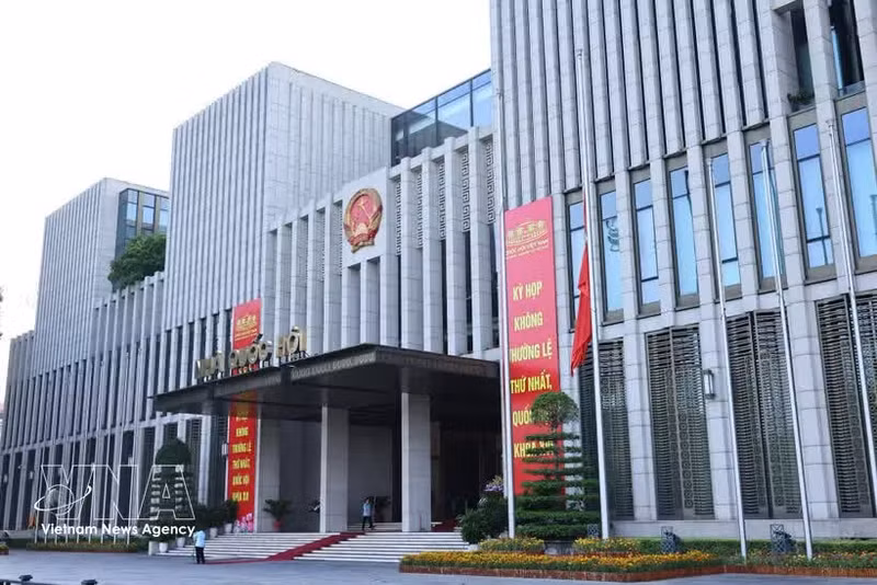 The headquarters of Lao National Assembly (Photo: VNA) 