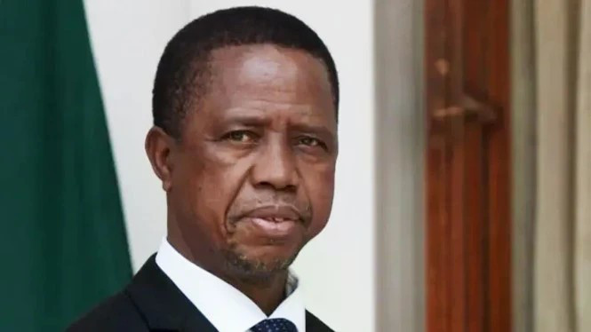 Former Zambian President Edgar Lungu (Photo: trendsnafrica.com) 