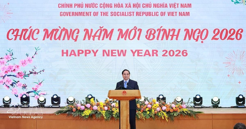 PM Pham Minh Chinh speaks at the banquet (Photo: VNA)