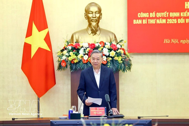 Party General Secretary To Lam speaks at the event in Ha Noi on March 6. (Photo: VNA)