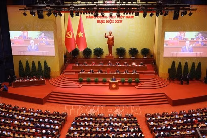 An overview of the opening session of the 14th National Party Congress (Photo: VNA)