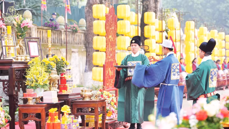 Royal rituals recreated at the Imperial Citadel of Thang Long during Lunar New Year celebrations have attracted large numbers of visitors.