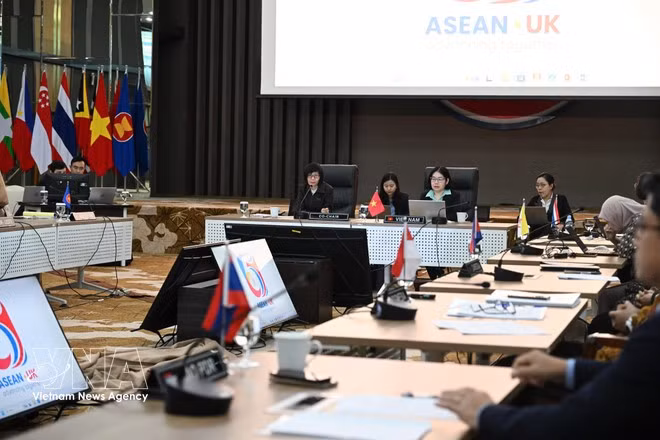 At the 5th meeting of the ASEAN–UK Joint Cooperation Committee. (Photo: VNA)