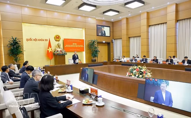 Party General Secretary To Lam speaks at the event in Ha Noi on March 6. (Photo: VNA)