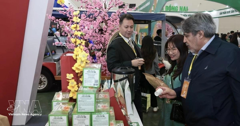 Visitors at a stall during the Spring Fair 2026 in Ha Noi (Photo: VNA) 