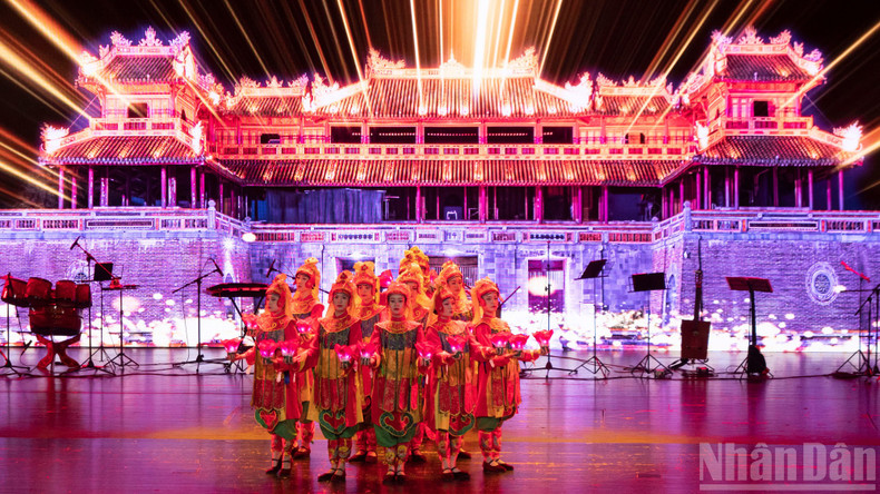 A singing and dancing performance at the art programme “Colours of Culture”.