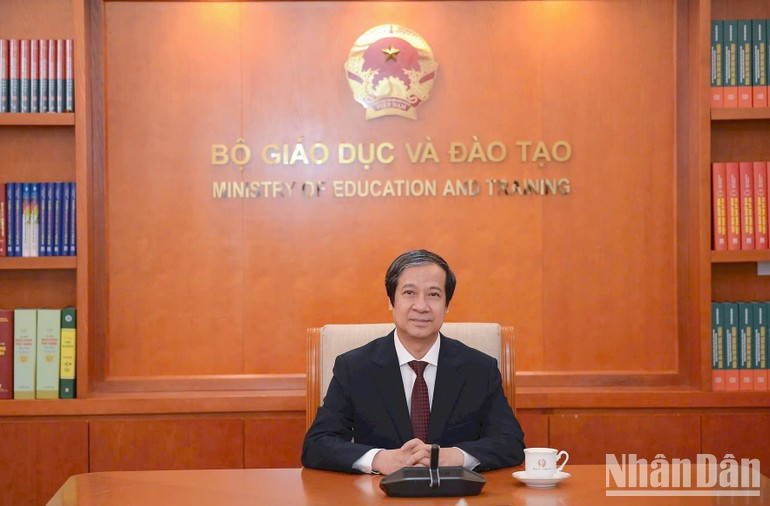 Minister of Education and Training Nguyen Kim Son. (Photo: The Dai) ndo-br-bo-truong.jpg