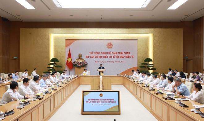Prime Minister Pham Minh Chinh, head of the National Steering Committee on International Integration, chairs a conference in Hanoi on August 26 to launch the committee, review the international integration work. (Photo: VNA) Prime Minister Pham Minh Chinh, head of the National Steering Committee on International Integration, chairs a conference in Hanoi on August 26 to launch the committee, review the international integration work. (Photo: VNA)