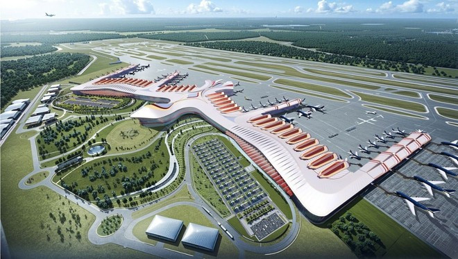 A graphic image of Terminal 2 of Phu Quoc International Airport (Source: vneconomy.vn)
