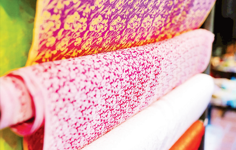 Nha Xa silk products. Nha Xa silk products.